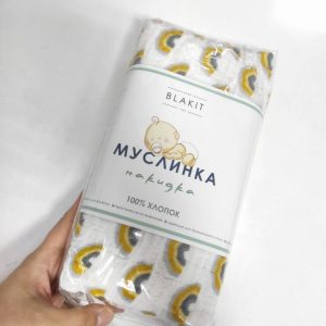 Полотенце-накидка из муслина Радуга