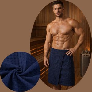 Килт для бани и сауны вафельный  мужской