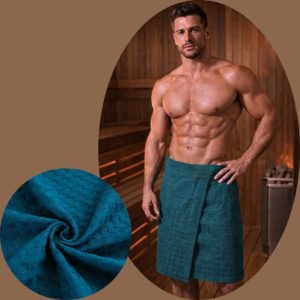 Килт для бани и сауны вафельный  мужской