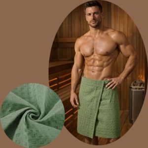 Килт для бани и сауны вафельный  мужской