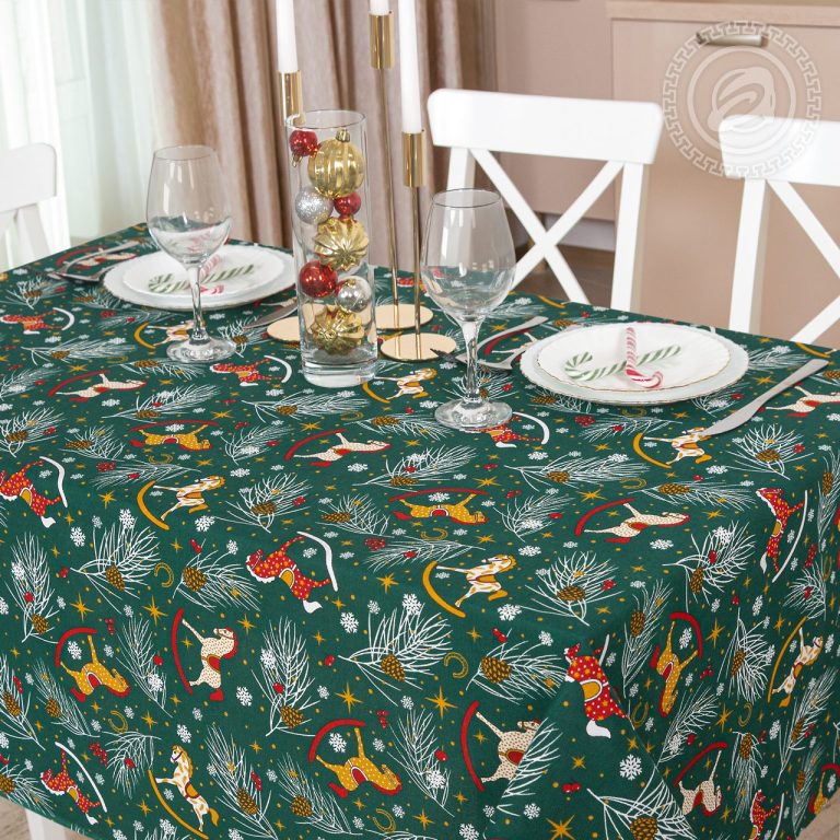 Рогожка для столового белья "Лошадки"ПО — изображение 2